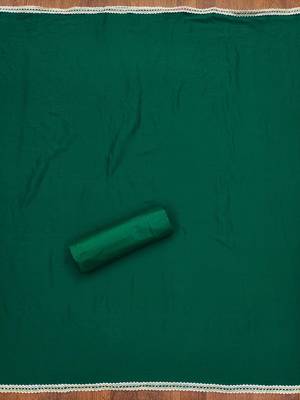 Green woven jacquard unstitched churidar dress-materials 4