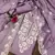 Lavender thread embroidery silk blend semi stitched churidar dress-materials