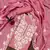 Pink thread embroidery silk blend semi stitched churidar dress-materials