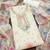 Off-white hand embroidery jacquard semi stitched churidar dress-materials