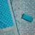 Sky-blue woven silk blend unstitched churidar dress-materials