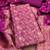Pink woven silk blend unstitched churidar dress-materials