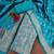 Sky-blue woven silk blend unstitched churidar dress-materials