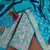 Sky-blue woven silk blend unstitched churidar dress-materials