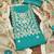 Teal embroidered silk blend semi stitched churidar dress-materials
