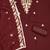 Maroon thread embroidery silk blend semi stitched churidar dress-materials