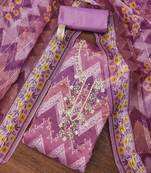 Multicolor sequins organza semi stitched churidar dress-materials