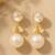 Jewelz crystal and pearl drop earrings