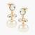 Jewelz crystal and pearl drop earrings