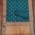 Teal woven silk blend unstitched churidar dress-materials
