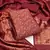 Red woven silk blend unstitched churidar dress-materials