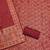 Red woven silk blend unstitched churidar dress-materials