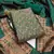 Green woven silk blend unstitched churidar dress-materials