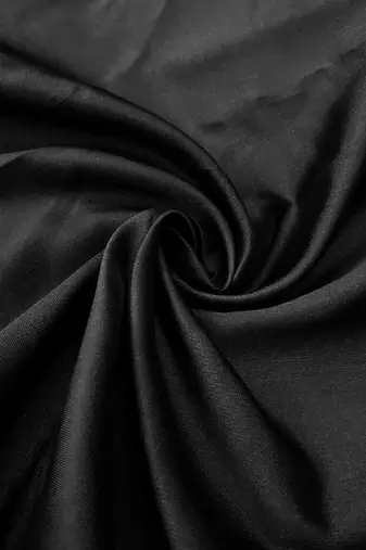 Black woven silk blend unstitched churidar dress-materials