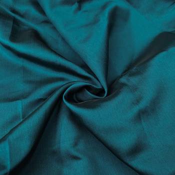 Teal woven silk blend unstitched churidar dress-materials 4