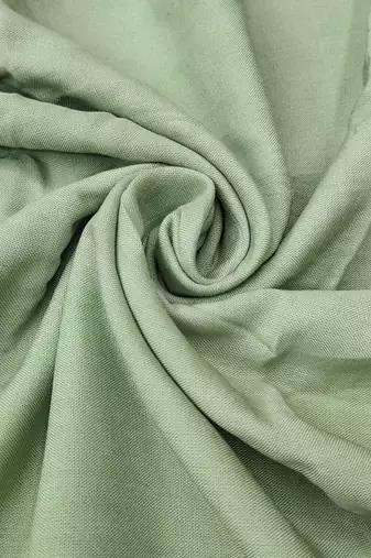 Green thread embroidery silk blend churidar dress-materials