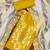 Mustard sequins silk blend semi stitched churidar dress-materials