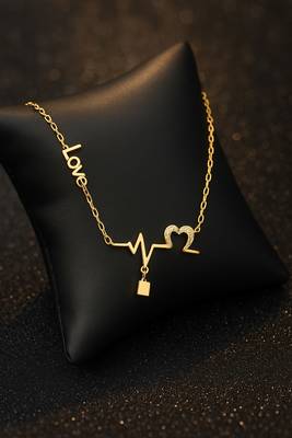 Jewelz heartbeat & love pendant necklace 1