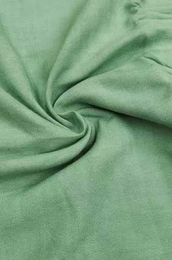 Green printed organza churidar dress-materials