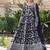 Black jacquard sequins embroidered work viscose stitched kurta & dupatta