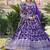 Purple jacquard sequins embroidered work viscose stitched kurta & dupatta