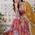 Red zari & sequins embroidered work russian silk stitched kurta & dupatta set