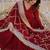 Maroon zari & sequins embroidered work georgette stitched kurta & dupatta set