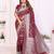 Maroon Color Zari Weaving Georgette Silk Saree