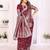 Maroon Color Zari Weaving Georgette Silk Saree