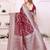 Maroon Color Zari Weaving Georgette Silk Saree