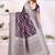Wine Color Zari Weaving Georgette Silk Saree