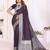 Wine Color Zari Weaving Georgette Silk Saree