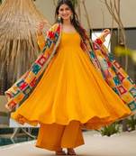 Dusk yellow cosmos suit set