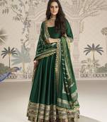 Luxury Vichitra Silk Kurti With Sequence Work & Jacquard Dupatta – Festive/Party Outfit