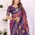 Lavender Color Zari Weaving Silk Saree