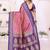 Lavender Color Zari Weaving Silk Saree
