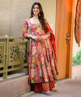  floral printed cotton suit set 3