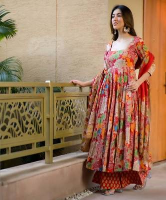  floral printed cotton suit set 4