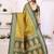 Pear Color Zari Weaving Silk Saree