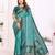 Blue Color Zari Weaving Silk Saree