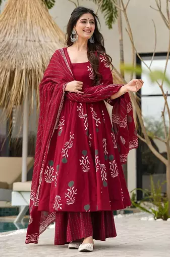 Maho chic cotton Printed suit set