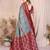 Grey Color Ikat Weaving Silk Saree