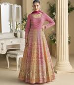 Heavy Georgette Anarkali with Sequence Embroidery & Dupatta – XXS to XXL