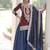 Maroon zari & sequins embroidered work vichitra silk stitched kurta,sharara & dupatta
