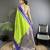 light green soft silk blend woven dual zari work banarasi saree