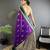 purple soft silk blend woven dual zari work banarasi saree
