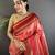 salmon pink soft silk blend woven dual zari work banarasi saree