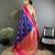 voilet soft silk blend woven dual zari work banarasi saree