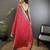hot pink soft silk blend zari weaving patola saree