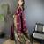 maroon soft silk blend dual zari peacock butta worked banarasi saree 